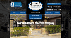Desktop Screenshot of coastconcrete.com